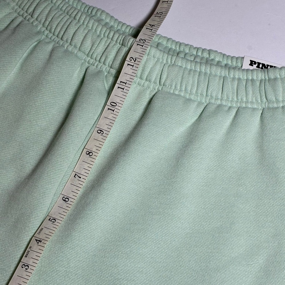 VS PINK High Rise Relaxed Fleece Sweatpants M Wish You Were Here Joggers - Picture 11 of 12